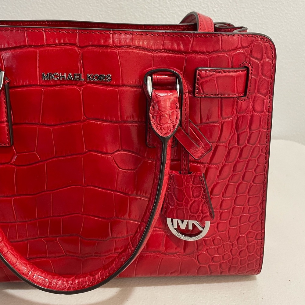 Michael Kors Handbag - Red Alligator Leather Skin - Picture 4 of 7